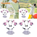 Cow Cosplay Set Ears Headband Bow Tie Skit Gloves Tail Set Fun for Carnivals Bowtie No Bell