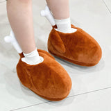 Maxbell Thanksgiving Turkey Slippers Soft Warm Flat Slippers for Home Party Carnival