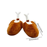 Maxbell Thanksgiving Turkey Slippers Soft Warm Flat Slippers for Home Party Carnival