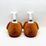 Maxbell Thanksgiving Turkey Slippers Soft Warm Flat Slippers for Home Party Carnival
