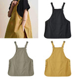 Work Apron Portable Catering Workwear Apron for Painting Art Working Cooking Dark Green
