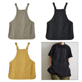 Work Apron Portable Catering Workwear Apron for Painting Art Working Cooking Dark Green