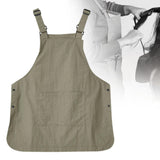 Work Apron Portable Catering Workwear Apron for Painting Art Working Cooking Dark Green