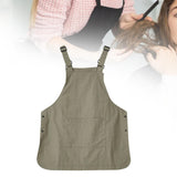 Work Apron Portable Catering Workwear Apron for Painting Art Working Cooking Dark Green