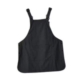 Work Apron Portable Catering Workwear Apron for Painting Art Working Cooking Black