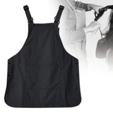 Work Apron Portable Catering Workwear Apron for Painting Art Working Cooking Black
