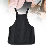 Work Apron Portable Catering Workwear Apron for Painting Art Working Cooking Black