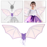 Maxbell Halloween Bats Wing Modern Wing Props for Cosplay Carnival Stage Performance Purple