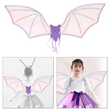 Maxbell Halloween Bats Wing Modern Wing Props for Cosplay Carnival Stage Performance Purple