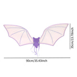 Maxbell Halloween Bats Wing Modern Wing Props for Cosplay Carnival Stage Performance Purple