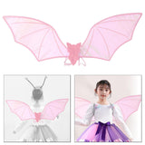 Maxbell Halloween Bats Wing Modern Wing Props for Cosplay Carnival Stage Performance Pink