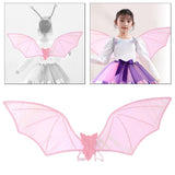 Maxbell Halloween Bats Wing Modern Wing Props for Cosplay Carnival Stage Performance Pink