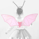 Maxbell Halloween Bats Wing Modern Wing Props for Cosplay Carnival Stage Performance Pink