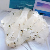 Maxbell Embroidery Flower Handbag Reusable Grocery Bag for Travel Camping Women Girl Apricot