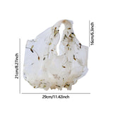 Maxbell Embroidery Flower Handbag Reusable Grocery Bag for Travel Camping Women Girl Apricot