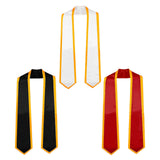 Maxbell Graduation Stole for Graduation Ceremonies Academic Commencements University black