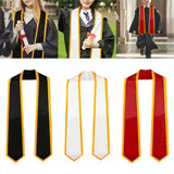 Maxbell Graduation Stole for Graduation Ceremonies Academic Commencements University black