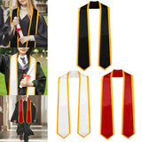 Maxbell Graduation Stole for Graduation Ceremonies Academic Commencements University black