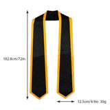 Maxbell Graduation Stole for Graduation Ceremonies Academic Commencements University black
