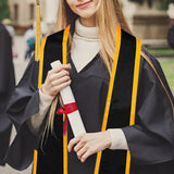 Maxbell Graduation Stole for Graduation Ceremonies Academic Commencements University black