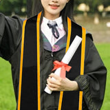 Maxbell Graduation Stole for Graduation Ceremonies Academic Commencements University black