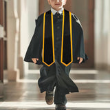 Maxbell Graduation Stole for Graduation Ceremonies Academic Commencements University black
