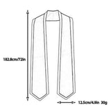 Maxbell Graduation Stole for Graduation Ceremonies Academic Commencements University white