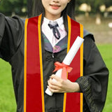 Maxbell Graduation Stole for Graduation Ceremonies Academic Commencements University red
