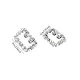 Maxbell 2x Crystal Shoe Buckles Bridal Shoes Decoration Shiny Rhinestones Shoe Clips