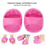 Maxbell 2Pcs Arch Trainers Professional Gifts Sandles for Foot Massage Foot Massager Rose Red