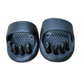 Maxbell 2Pcs Arch Trainers Professional Gifts Sandles for Foot Massage Foot Massager Black