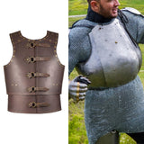 Maxbell Chest Shoulder Gothic Shrug for Knight Pirate Fancy Dress coffee