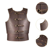 Maxbell Chest Shoulder Gothic Shrug for Knight Pirate Fancy Dress coffee