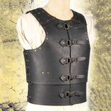Maxbell Chest Shoulder Gothic Shrug for Knight Pirate Fancy Dress black