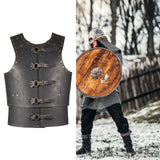 Maxbell Chest Shoulder Gothic Shrug for Knight Pirate Fancy Dress black