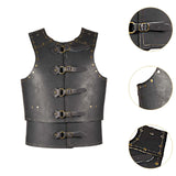 Maxbell Chest Shoulder Gothic Shrug for Knight Pirate Fancy Dress black