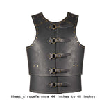 Maxbell Chest Shoulder Gothic Shrug for Knight Pirate Fancy Dress black