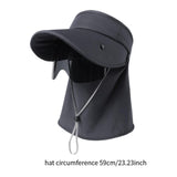 Maxbell Sun Visor Hat with Lens Hiking Fishing Hat for Travel Cycling Outdoor Sports Dark Gray