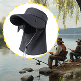 Maxbell Sun Visor Hat with Lens Hiking Fishing Hat for Travel Cycling Outdoor Sports Dark Gray