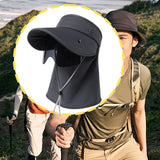 Maxbell Sun Visor Hat with Lens Hiking Fishing Hat for Travel Cycling Outdoor Sports Dark Gray