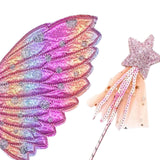 Maxbell Fairy Butterfly Wing Costume Fairy Princess Cosplay Novelty Dress up Outfit Style A