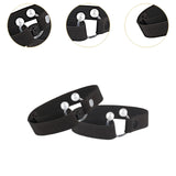 Maxbell High Heels Shoe Straps Shoe Belt for Anti Loose for Wedding Work Celebration black