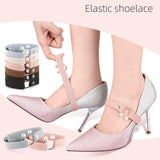 Maxbell High Heels Shoe Straps Shoe Belt for Anti Loose for Wedding Work Celebration black