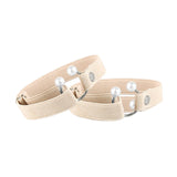 Maxbell High Heels Shoe Straps Shoe Belt for Anti Loose for Wedding Work Celebration beige