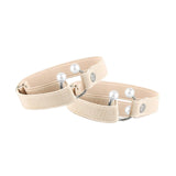 Maxbell High Heels Shoe Straps Shoe Belt for Anti Loose for Wedding Work Celebration beige
