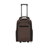 Maxbell Rolling Duffel Bag Rolling Travel Bags for Outdoor Women Men Travel Friendly Brown