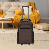 Maxbell Rolling Duffel Bag Rolling Travel Bags for Outdoor Women Men Travel Friendly Brown