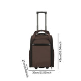 Maxbell Rolling Duffel Bag Rolling Travel Bags for Outdoor Women Men Travel Friendly Brown