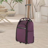 Maxbell Rolling Duffel Bag Rolling Travel Bags for Outdoor Women Men Travel Friendly Purple