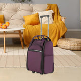 Maxbell Rolling Duffel Bag Rolling Travel Bags for Outdoor Women Men Travel Friendly Purple